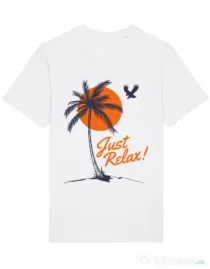 Tricou STANLEY STELLA barbat Just relax Alb