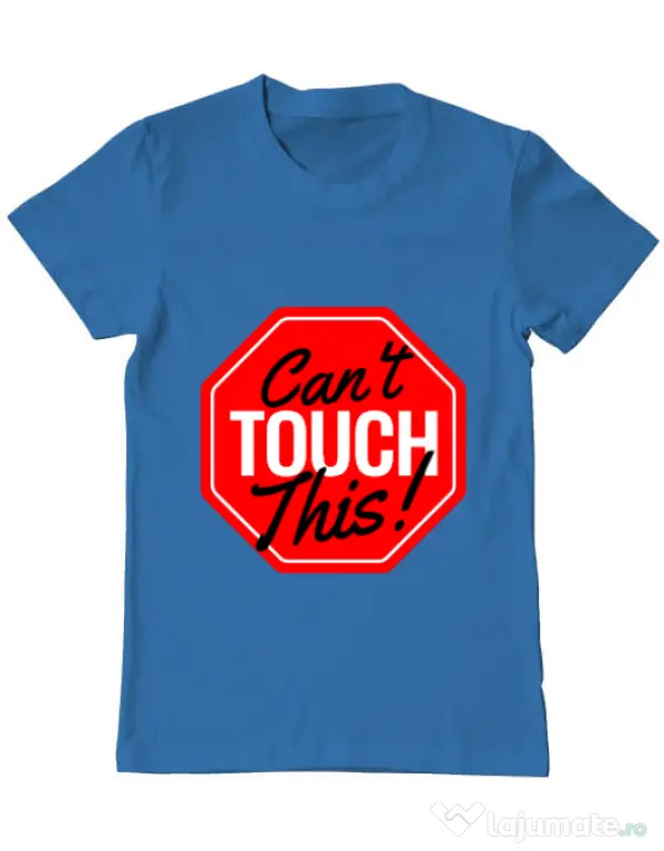 Tricou ADLER barbat Can’t touch this Albastru azuriu