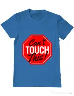 Tricou ADLER barbat Can’t touch this Albastru azuriu