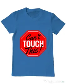Tricou ADLER barbat Can’t touch this Albastru azuriu