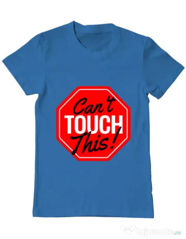 Tricou ADLER barbat Can’t touch this Albastru azuriu