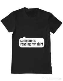 Tricou ADLER barbat Reading my shirt Negru
