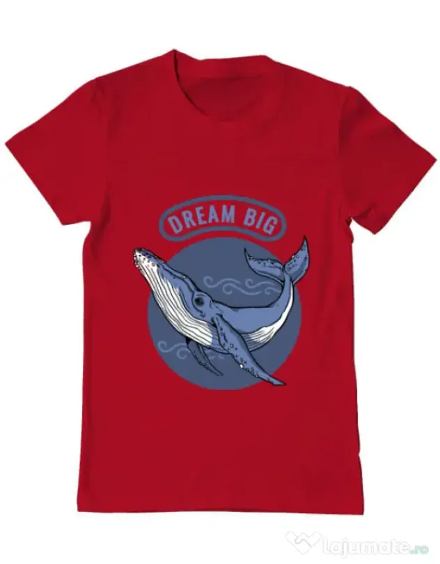 Tricou ADLER barbat Dream big Rosu
