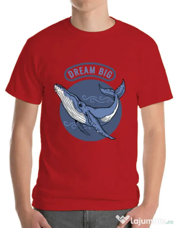 Tricou ADLER barbat Dream big Rosu