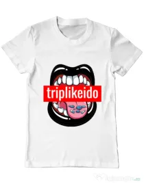 Tricou ADLER barbat Trip like I do Alb