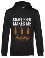 Hoodie barbat cu gluga Craft beer Negru