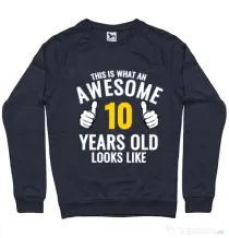 Bluza ADLER barbat Awesome birthday Denim inchis