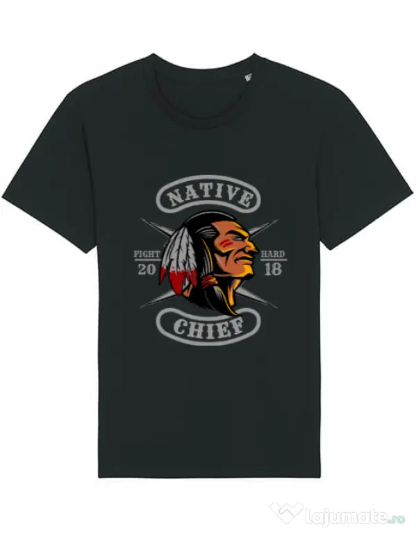 Tricou STANLEY STELLA barbat Native chief Negru