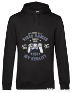 Hoodie barbat cu gluga My reality Negru