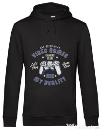 Hoodie barbat cu gluga My reality Negru