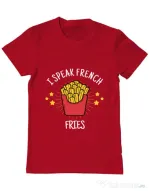 Tricou ADLER barbat I speak french Rosu
