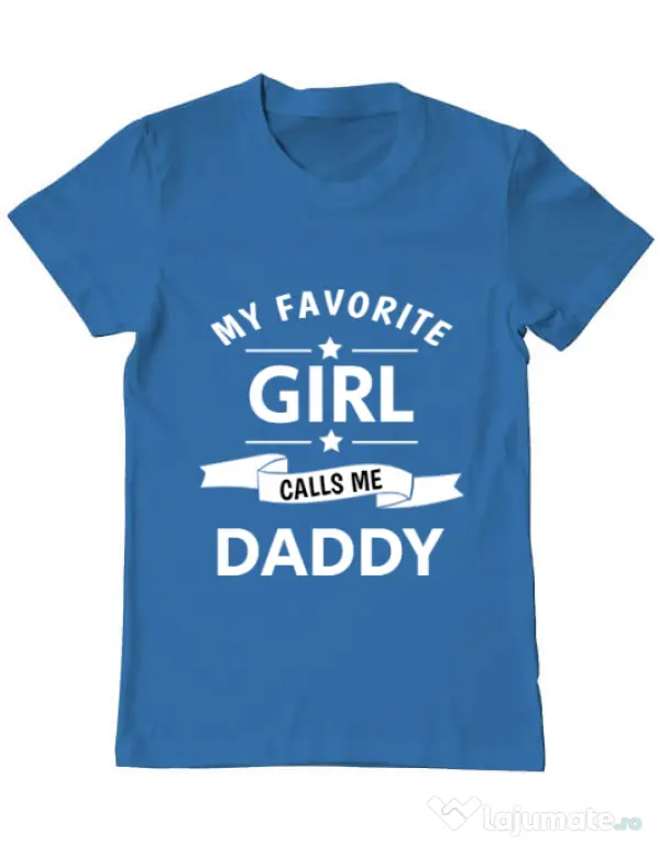 Tricou ADLER barbat My favorite girl Albastru azuriu