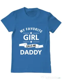 Tricou ADLER barbat My favorite girl Albastru azuriu
