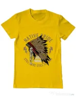Tricou ADLER barbat Native pride Galben