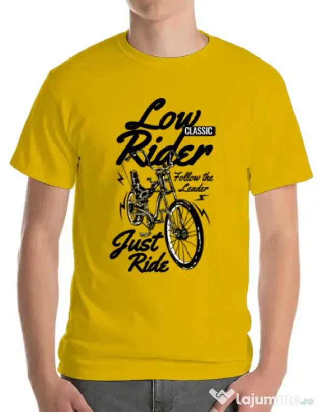 Tricou ADLER barbat Lowrider Galben