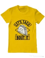 Tricou ADLER barbat Let’s taco Galben