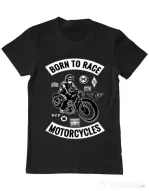 Tricou ADLER barbat Born to race Negru