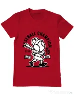 Tricou ADLER barbat Baseball Champion Rosu
