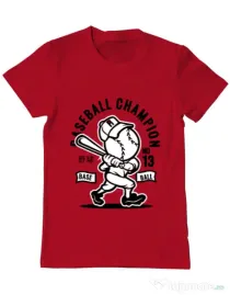 Tricou ADLER barbat Baseball Champion Rosu