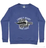 Bluza ADLER barbat Lonely heart Albastru melanj