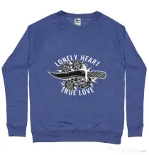 Bluza ADLER barbat Lonely heart Albastru melanj