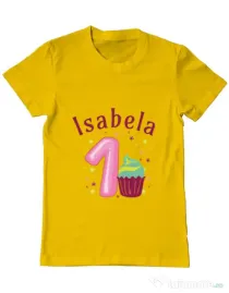 Tricou ADLER barbat First Birthday Galben