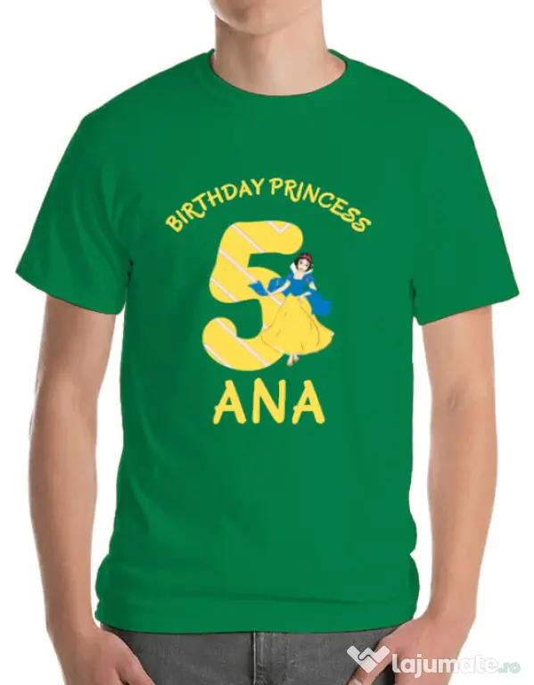 Tricou ADLER barbat Birthday Princess Verde mediu