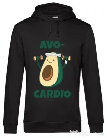 Hoodie barbat cu gluga Avo-cardio Negru