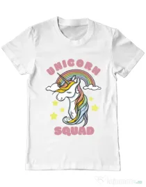 Tricou ADLER barbat Unicorn squad Alb