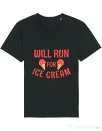 Tricou STANLEY STELLA barbat Running for ice cream Negru
