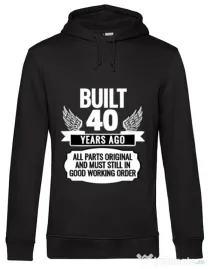 Hoodie barbat cu gluga Original parts Negru