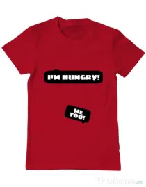 Tricou ADLER barbat Hungry Mommy Rosu