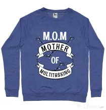 Bluza ADLER barbat Mother of multitasking Albastru melanj