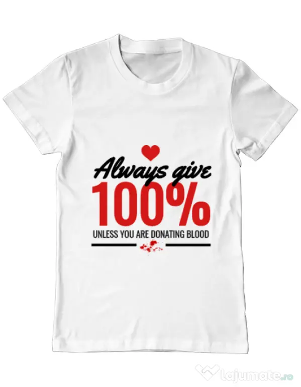 Tricou ADLER barbat Always give Alb