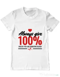 Tricou ADLER barbat Always give Alb