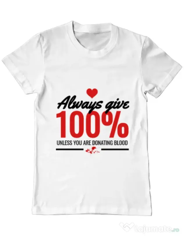 Tricou ADLER barbat Always give Alb