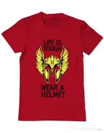 Tricou ADLER barbat Life is tough Rosu