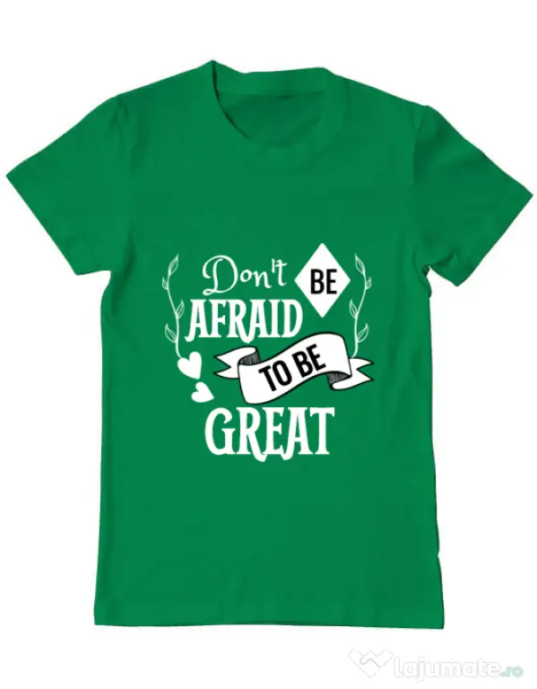 Tricou ADLER barbat Be great Verde mediu