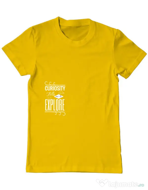Tricou ADLER barbat Curiosity Galben