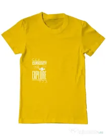 Tricou ADLER barbat Curiosity Galben