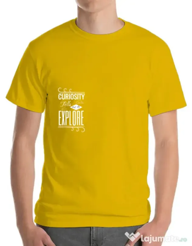 Tricou ADLER barbat Curiosity Galben