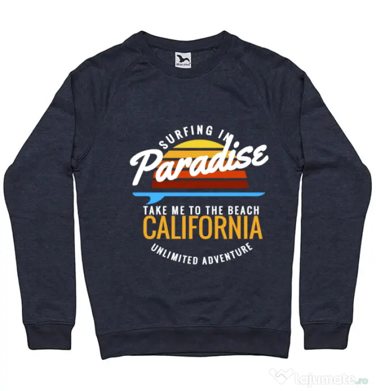 Bluza ADLER barbat Surfing in paradise Denim inchis