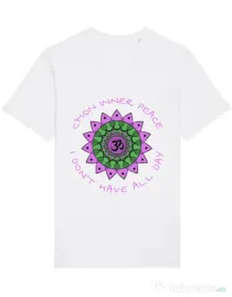 Tricou STANLEY STELLA barbat C’mon inner peace Alb