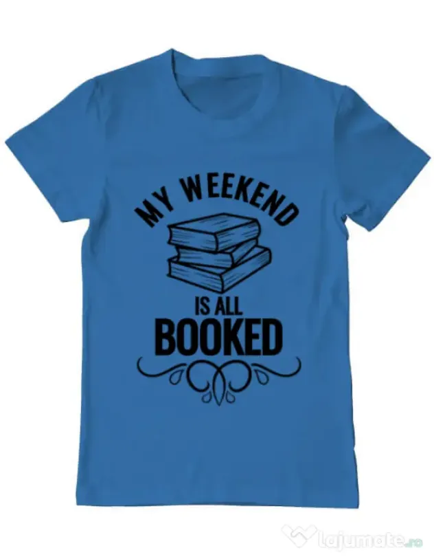 Tricou ADLER barbat All booked Albastru azuriu