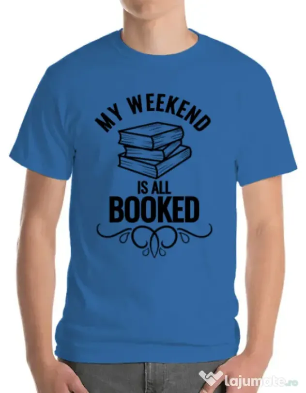 Tricou ADLER barbat All booked Albastru azuriu