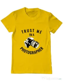 Tricou ADLER barbat I’m a photographer Galben