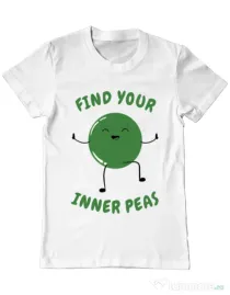 Tricou ADLER barbat Inner peas Alb