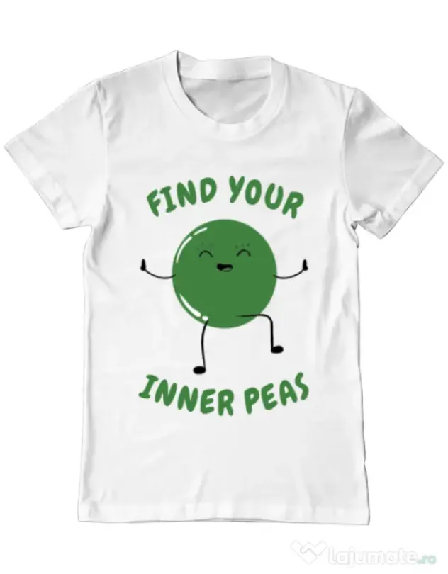 Tricou ADLER barbat Inner peas Alb