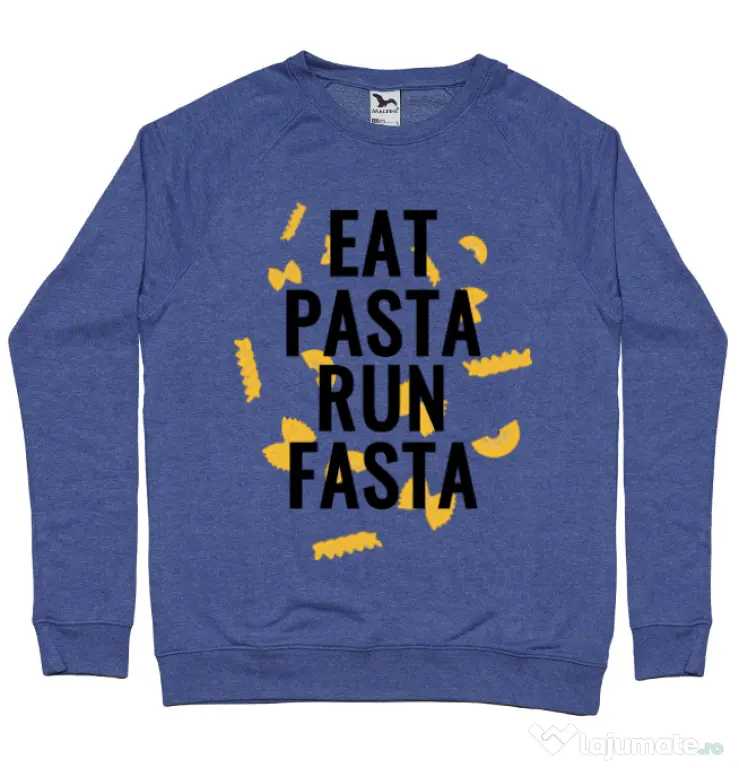 Bluza ADLER barbat Eat pasta Albastru melanj