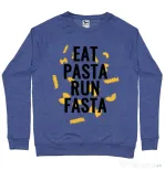 Bluza ADLER barbat Eat pasta Albastru melanj